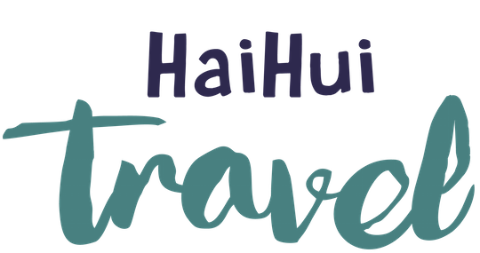 identitate brand logo HaiHuiTravel Bucuresti