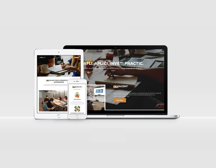 identitate brand Teen Labs Bucuresti