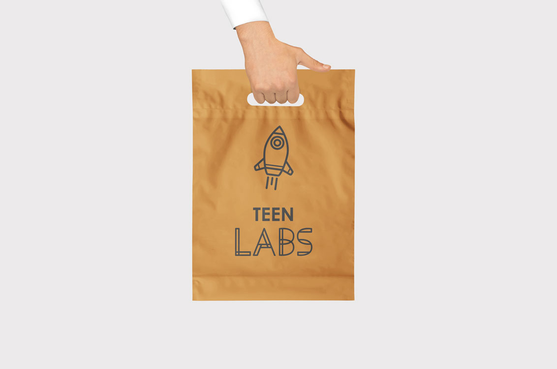 identitate brand Teen Labs Bucuresti